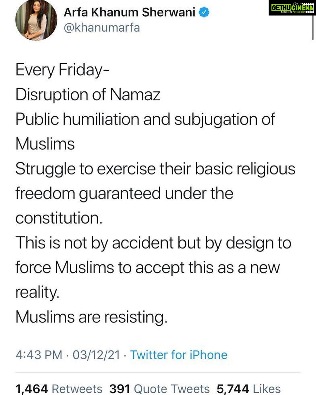Payal Rohatgi Instagram - This woman parasite is harming the social fabric of this country. She is not specifying that here one is talking about PUBLIC spaces. There are rules to follow in PUBLIC spaces. But she and her supporters are giving it a communal colour - Hindu/Muslim π Can Hindus start doing Aarti can PUBLIC places without permission??? How did she become a journalist ? Does she have basic common sense ???? She got her job on merit OR ....... ? The right wingers are trying to show that they can also offer puja at the PUBLIC space as people were offering Namaz at the same PUBLIC space. Police is arresting the Hindus only. Obviously police officials know the law on basis of which they arrest π€ If Is it legal to offer Namaz in this PUBLIC place ???? Then itβs legal to offer Puja in this PUBLIC place. Or is law a joke in this country ? But what this woman parasite is selling is something else only. Downright pathetic and shameful. Misleading Indians deliberately should lead to her arrest. Why is this woman never arrested for spreading misinformation and communal tension ? Does she have her setting in the ruling government ? Why is law not same for her ??? Making a video on Motilal Nehru and his wife can apparently lead to IMAGINARY communal violence in the minds of the complainant and the police who arrested me in 2019 but this ...... is REAL communal violence and Madam Parasite tweet will lead to more violence but she is not arrested. Who protects her from her arrest ??? Who ??????? #payalrohatgi