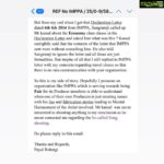 Payal Rohatgi Instagram - Everything is in records as electronic data can resurface 🙏 There are lots of communication emails, whatsapp and papers of what a FRAUD this joker named KRK is. He said I refused to shoot as he offered me ECONOMY class ticket 🤪 Well yes I always insist on BUSINESS class tickets but he didn’t have money for economy class tickets 😹😹 Someone who has been begging for 5 lakh since 2009 after the matter was dismissed in 2014 🙏 This is DESPERATION though I supported his Freedom of Speech even when condemning Amitabh Bachchan ji hypocrisy 🙏 Anyway is #Sushant electronic data retrieval done by @mumbaipolice ? It’s important to study that 🙏 #payalrohatgi