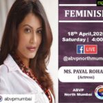 Payal Rohatgi Instagram - #Repost @abvpmumbai with @get_repost ・・・ ABVP North Mumbai invites you for its "Knowledge Series" Session-9 on Facebook Live. Topic:- Feminism Speaker - @payalrohatgi (Actress) Date:- 18th April, 2020 at 4pm Please text your questions for the speaker (if any) on Whatsapp Number- 8169803190. #Feminism भारत ने coronavirus से लड़ने के लिए बहुत पहले से मेहनत की परंतु भारत के अंदर coronavirus #TablighiJamaat वाले फ़ेलाने के षड्यंत्र से आए और वो कर रहे हैं। Liberals और Seculars और Feminists को कोई दिखत नहीं जमाती से क्यूँकि अभी तक उनके घरों में नहीं आया यह virus। परंतु यह लोगों को दिखत है Ravindra Jadeja के तलवार वाले video से 🙄 यह है इनका दोगला पण। जमाती doctors पर थूक रहे हैं और nurses के सामने नंगे हो जाते हैं, ward के बाहर toilet करते हैं मगर bollywood वालो को यह सच छुपाना है 🙄 बालीवुड वाले #UddhavThackeray की चमचागिरी कर रहे हैं क्यूँकि उन्होंने Tablighi Jamaati का नाम नहीं लिया जब की Maharashtra में सब से ज़्यादा coronavirus के cases पाए गए हैं 🙄 #ShoaibAkhtar से Feminists को बहुत लगाव होगा जो coronavirus lockdown को Kashmir Lockdown से compare करता है क्यूँकि Feminists को Pakistani आदमी पसंद है 🤣 यह हैं इनकी सच्चाई 🙏 #payalrohatgi