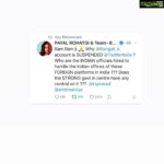 Payal Rohatgi Instagram - Foreign Social Media platforms in India are Anti-India 🙏 #payalrohatgi