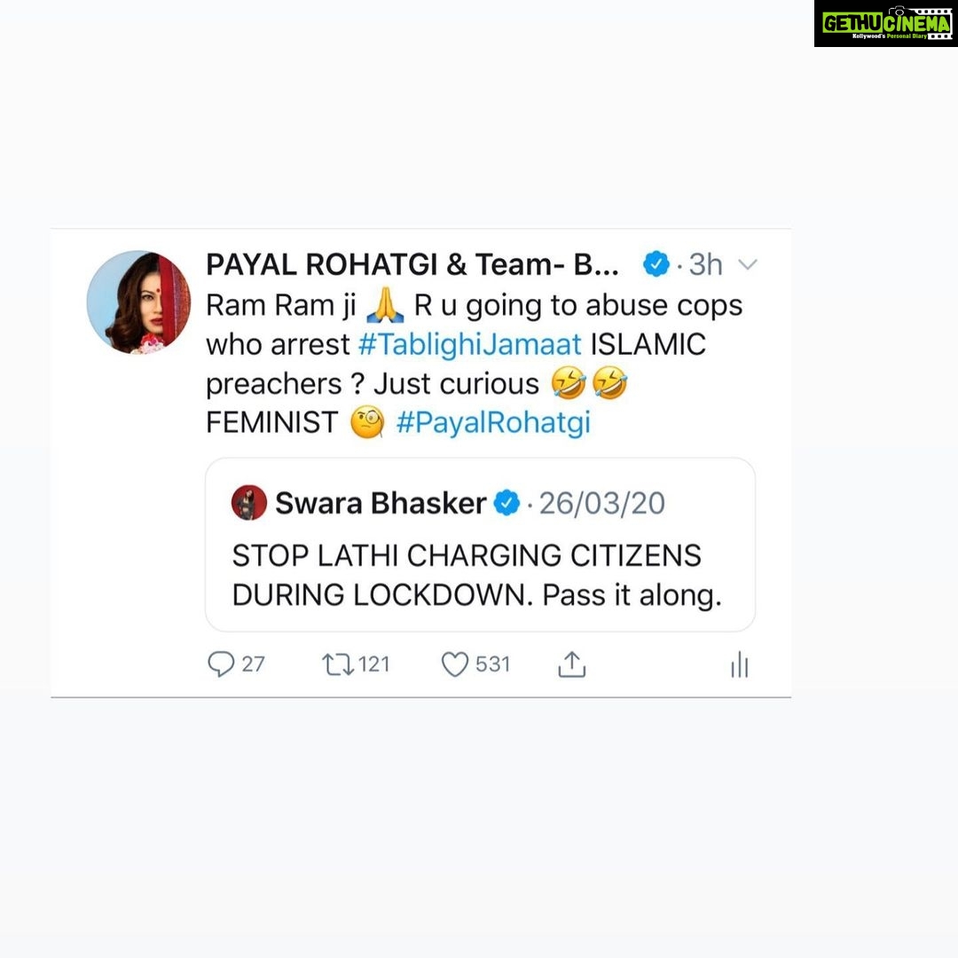 Payal Rohatgi Instagram - Brainless Donkeys 🤣 called #Feminists 😜