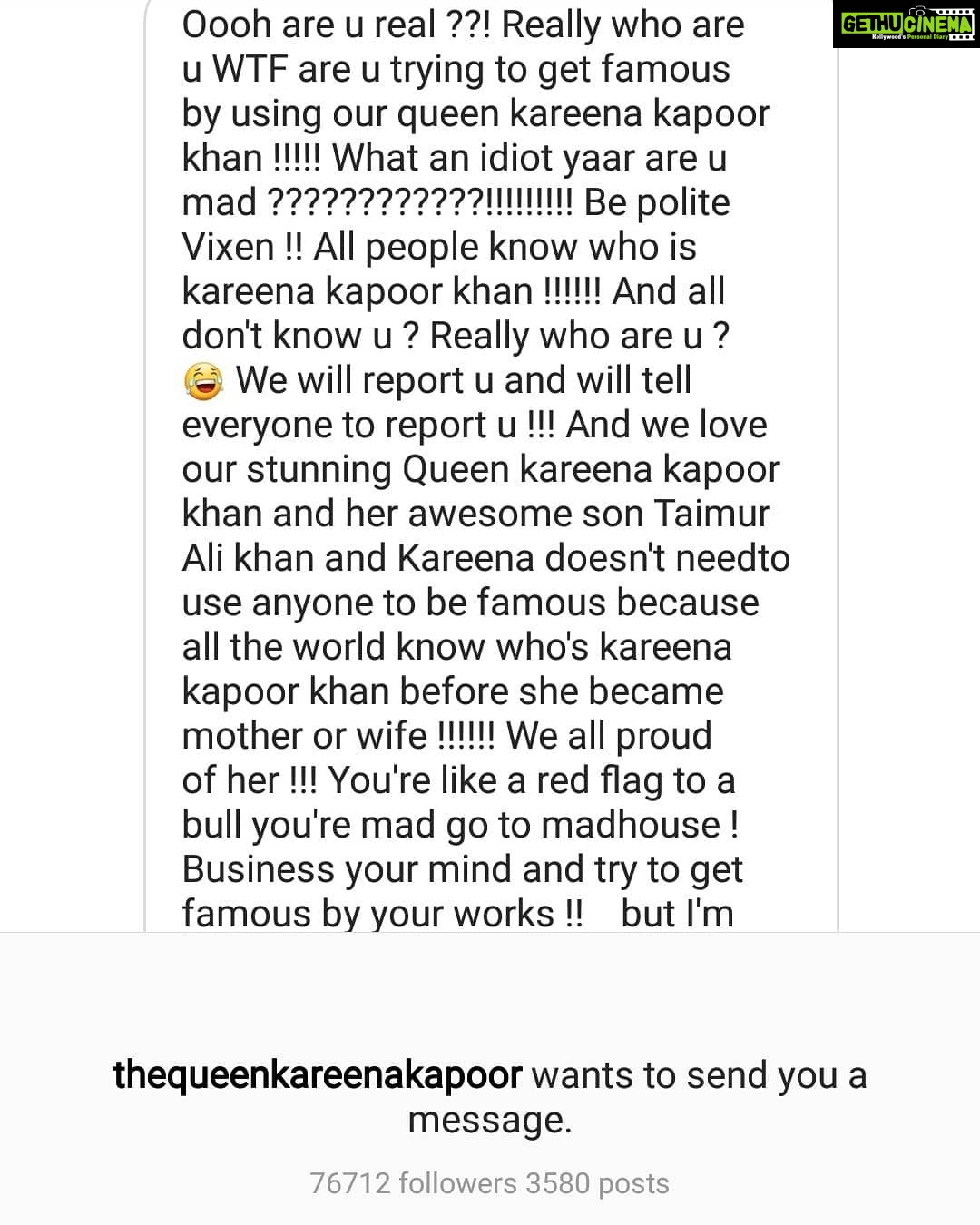 Payal Rohatgi Instagram - R we being bullied by #KareenaKapoor accounts for talking about similarities with her son's name to Mughal invader ? We didnt say bad things but #facts related to similarities in the naming game š #PayalRohatgi