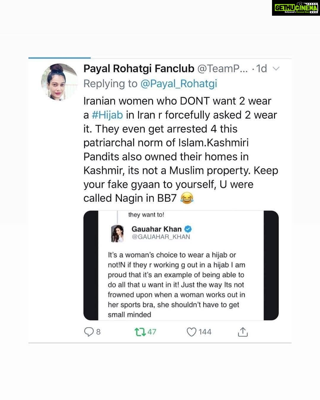 Payal Rohatgi Instagram - U delete, we will post again. 🤔. Stating facts is not hate speech 💖💖😉