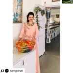 Payal Rohatgi Instagram - #paayalrohatgi #Repost @samgrahah with @get_repost ・・・ We are glad when beautiful @payalrohatgi chose us for her very special day (birthday) Isn't she looking amazing in this peach long dress by Samrahah! #payalrohatgi #fashiondesigner #celebrity #designerwear #happybirthday #indiandesigner #indowestern #western #indian #samgrahah #sangramsingh