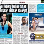 Payal Rohatgi Instagram – जो लोग मुझे #FlopActor कहते हैं उनके लिए कहना चाहती हु कि यह Dibaker controversy के पहले मैंने #HansalMehta #Priyadarshan #AbassMustan #MadhurBhandarkar #PradeepSarkar #AbhinayDeo जैसे directors के साथ काम किया था अभिनेत्री के तौर पे। So #AnuragKashyap is saying I was sleeping with #DibakerBanerjee and #DibakerBanerjee is saying that he never had any kind of intimate interaction with me, let alone molestion as alleged by me. But he DID COME TO MY HOUSE AT NIGHT which he also accepts in all his interviews. In fact he said he has a witness, HIS driver when he came to my house to convey the fact that he stayed for a short time 🤨 All this while please remember that he is OK to have an affair with a #nonstar though he is married🤔These guys need to make up their minds. Also we are confused as #Dibaker in one article he said he did #weight talk at #payalrohatgi house and in another article at a collegues studio 🤔 Liars get confused 😉 सबका अपना कर्म है और अंतरात्मा🙏 #MeTooIndia⁠ ⁠#payalrohatgi