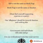 Payal Rohatgi Instagram - ❤️❤️❤️❤️❤️ #payalrohatgi Posted @withregram • @ithinkbharat (this is NOT a political post) . If you find yourself supporting (knowingly or unknowingly) an individual or a party, please become weary and critical 🙏🏼 . Understand better our roots, our fundamentals. . Knowledge will lead to pride in our culture and pride will lead to the passion required to ensure our culture's continuation. . (Inspired from Shri @jsd.adv Ji's talks and many others) . There are no shortcuts . Research Educate and Articulate Yourself 🙏🏼 . Namaste.. Aum Shaanti Shaanti Shaanti 🙏🏼 . If you find yourself here, my suggestion would be to start at the first post and read everything as you come up 🙏🏼 Aum . . . . I encourage the reader to write comments and questions in case of any difficulty understanding the write ups. I will try my best to revert. . . . . . . . #hindu #hinduism #indian #india #bharat #hindutemple #spiritual #sadhguru #ithinkbharat #incredibleindia #sanatandharma #dharma #karma #religion #om #hindurashtra #heritage #heritageofindia #knowledge #veda #vedic #krishna #mahadev