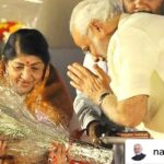 Payal Rohatgi Instagram - 🙏 #payalrohatgi Posted @withregram • @narendramodi I am anguished beyond words. The kind and caring Lata Didi has left us. She leaves a void in our nation that cannot be filled. The coming generations will remember her as a stalwart of Indian culture, whose melodious voice had an unparalleled ability to mesmerise people. I consider it my honour that I have always received immense affection from Lata Didi. My interactions with her will remain unforgettable. I grieve with my fellow Indians on the passing away of Lata Didi. Spoke to her family and expressed condolences. Om Shanti.