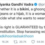 Payal Rohatgi Instagram - Yes that’s the Indian woman’s right but NOT in a SCHOOL. There is UNIFORM in school Mrs Vadra. You also wore one. Don’t dilute the campaign for political advantage 🙏 But the group of boys harassing the girl need to reprimanded by the school authorities. #payalrohatgi