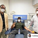 Payal Rohatgi Instagram - Good work to donate blood Hrithik ji 🙏 Nice to hear @kokilabenhospital was professional. Hopefully they have changed their security guard at entrance who talks rudely to patients and their relatives and behaves like a bouncer. I have footage of it still saved 🙈 #payalrohatgi Posted @withregram • @hrithikroshan I was told that my blood group B-negative is a rare type. Hospitals often fall short of it. Pledging to be an insignificant part of the very significant blood banks. Thank you @kokilabenhospital for allowing me to contribute. Thank you Dr. Rajesh Sawant , Dr. Raees Ahmed and Dr Pradnya for the impeccable care and professionalism. P.S : Do you know that donating blood is in fact good for the donors health?