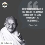 Payal Rohatgi Instagram - 🙏Posted @withregram • @indian_yip Democracy arises out of the notion that those who are equal in any respect are equal in all respects; because men are equally free, they claim to be absolutely equal. #YouthInPolitics #MahatmaGandhi #payalrohatgi