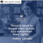 Payal Rohatgi Instagram - एक डॉक्टर अगर दूसरे डॉक्टर के patients को देखने से मना करता है तो क्या यह सही है ?? #payalrohatgi Posted @withregram • @indira_gandhi_ironlady लोग अपने कर्तव्य भूल जाते है लेकिन अपने अधिकार याद रखते है । . . . #indiragandhi #indiragandhiqoutes