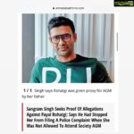 Payal Rohatgi Instagram - We have deleted Ms Rohatgi’s video on Ahmedabad Police @republicworld @republic.bharat_news as we were told to do that by our lawyers. Also DELETED uploads whether it be videos or WhatsApp chats can be retrieved in today’s times so let’s wait for law to figure out justice for Ms Rohatgi. Thanks @ahmedabadmirrorofficial for your interview with @sangramsingh_wrestler ❤️ You should also take interview of lawyer #ParimalRawal. Pls contact Sangram ji for his interview - Team Payal Rohatgi #payalrohatgi