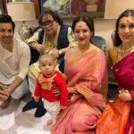 Pooja Bose Instagram - From last night lokkhi pooja, thank you for having us bappa da @bappa.b.lahiri and being such good host @taneeshalahiri and had a great time with my bestie @iswagatanag and kutti jiju