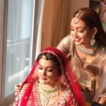 Pooja Salvi Instagram - Wishing you a lifetime of love and happiness @nehapalresa #beautifulbride #weddingday #krishwedsneha