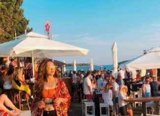 Pooja Salvi Instagram - Ending Hvar with a perfect sundown party... So HVAR So Good🌅 Hula Hula Beach Bar