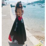 Pooja Salvi Instagram – I write to create RED🔴 in a world that often appears BLACK⚫️ and WHITE⚪️….. Hvar Town, Hvar Island, Croatia