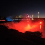 Pooja Salvi Instagram - The illuminated Niagara falls. #timelapse #nightview Niagara Falls State Park, USA