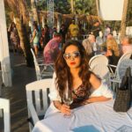 Pooja Salvi Instagram - An evening well spent💕 #goa #thalassa #lovethevibe