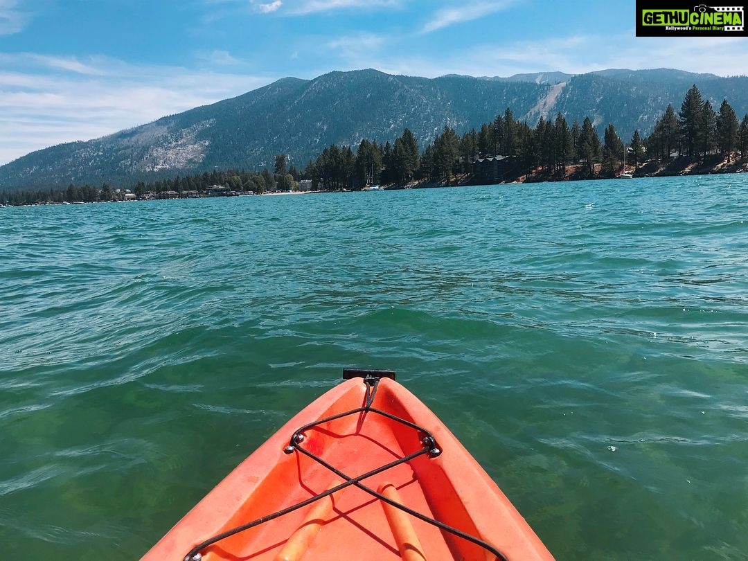 Pooja Salvi Instagram - #kayaking in #laketahoe πΆπ South Lake Tahoe, California