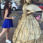 Pooja Salvi Instagram - Fun time with street artist. #europediaries La Rambla, Barcelona, España