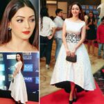 Pooja Salvi Instagram - At the #SIIMA short film awards last evening in Hyderabad. #redcarpet #vivosiima @vivo_india Park Hyatt Hyderabad