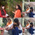 Poonam Kaur Instagram - Here I planted my blessing ❤️❤️❤️❤️❤️#rishikesh_diaries #pklove #earthday #purity #motherearth #learning #spreadlove #spreadhappiness ( my Masi who nurtured me all thru the school days ,,, she loves me so much that I am scared of her ❤️❤️❤️ but it's outta love )
