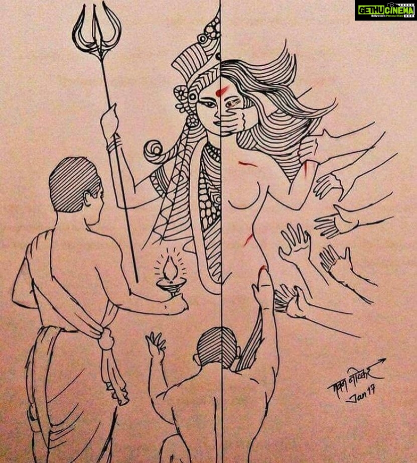 Poonam Kaur Instagram - May we be what we preach .,, may the strength n goodness shine thru the wicked n evil ... #jaidurga #happydussehra