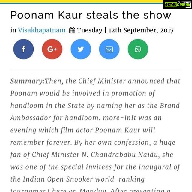Poonam Kaur Instagram - A day to remember!