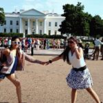 Poonam Kaur Instagram - #flashback friendships day special coming on the way 😬😍❤️ jumping around at near White House with a school mate 🤓 @snehalsangal