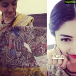 Poonam Kaur Instagram - Radha krishna on this beautiful kalamkari saaree by @singhanias_hyd and the ring which exactly defines it ! #pklove