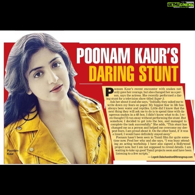 Poonam Kaur Instagram - #chennaitimes #poonamkaur