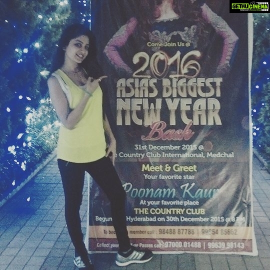 Poonam Kaur Instagram - Prepration for the new year starts ...so u can meet me on 30 th at country club begumpet n c me perform on 31 st ...looking forward !!!!
