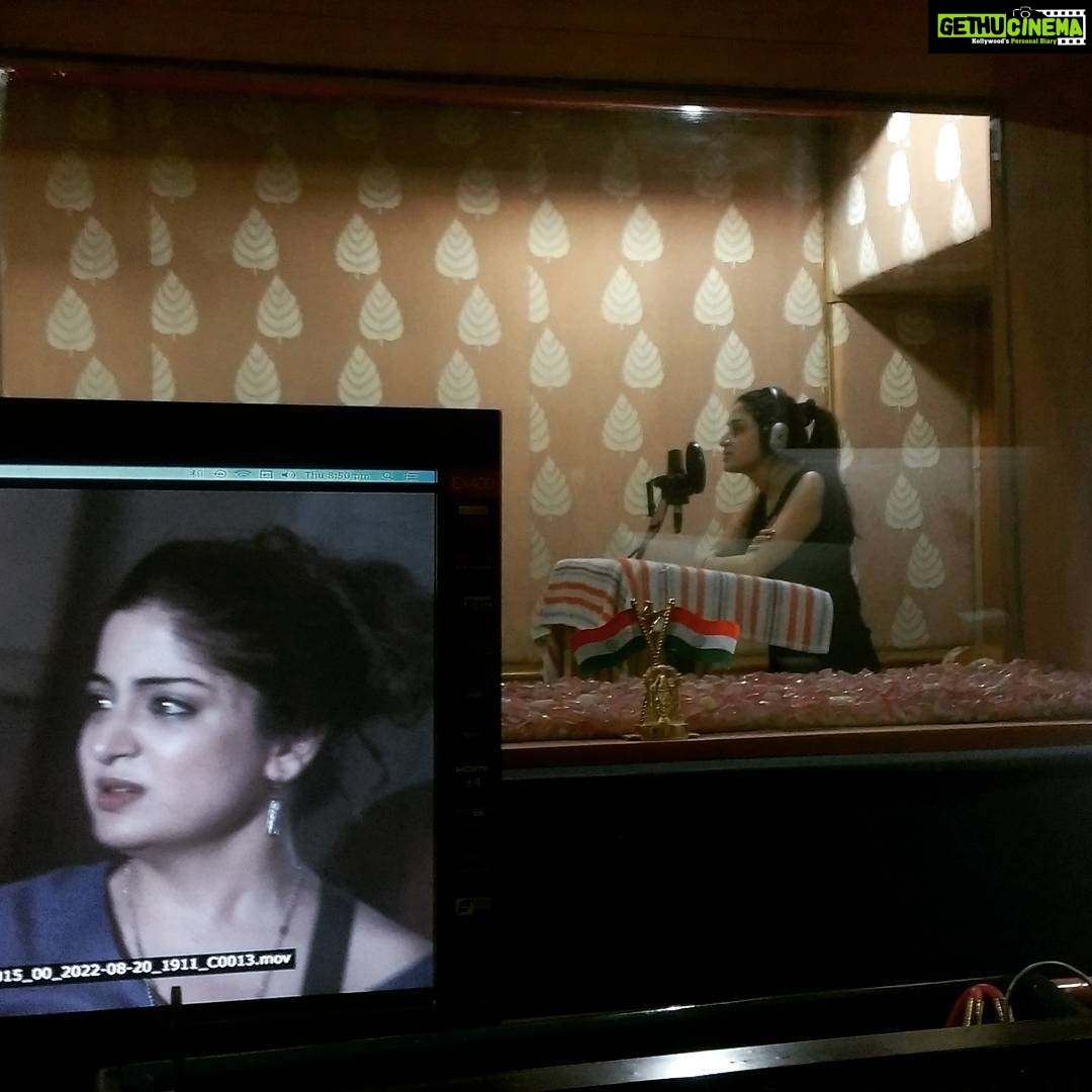 Poonam Kaur Instagram - #rgv done with the dubbing for an upcoming film ...nervous to what people might react to it !!! #nammyohorengekyo