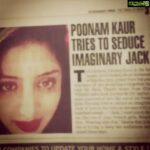 Poonam Kaur Instagram - Well well well now the whole world knows there is only imaginary Jack in my life ....#unmatchedoomph ....what i liked of what they wrote...love u TOI...muaaah