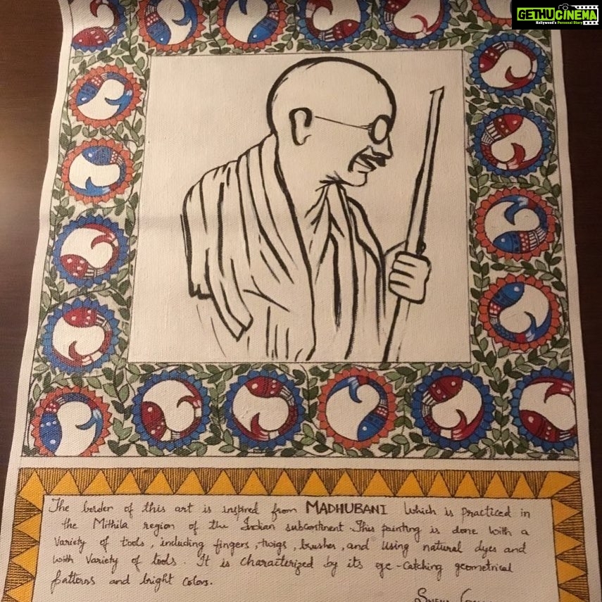 Poonam Kaur Instagram - Promoting #Indianhandlooms with #Gandhiji portrait in #united nations . #flashback