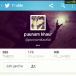 Poonam Kaur Instagram - Celebrating 10k followers on twitter! Thanks for all the love n support!