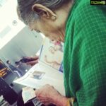 Poonam Kaur Instagram - I like the way amma is so engrossed reading this magazine for last half hour!