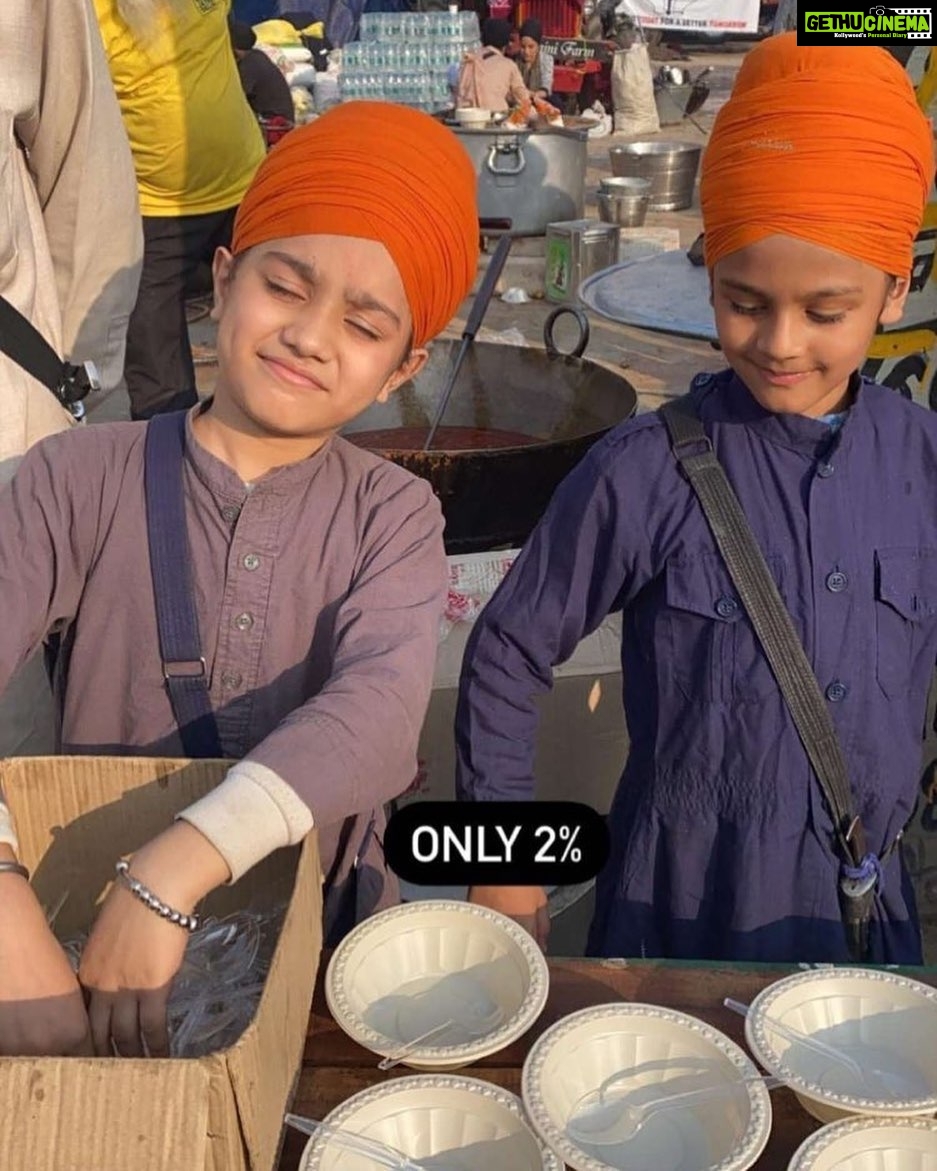 Poonam Kaur Instagram - #kids #seva at the protests .... Why are we concerned about innocents ?