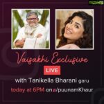 Poonam Kaur Instagram - It’s an opportunity for me to be speaking to such a nice human being on the very occasion of #Vaisakhi me n #tanikellabharani Garu .....