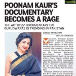 Poonam Kaur Instagram - Thank u #deccanchronicle .....sweet of u ....#waheguru @poonamsbakshi @maheshbalraj @castingchhabra