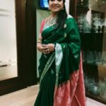 Poornima Bhagyaraj Instagram – Wedding season. Lovely saree from @palam_silks  @jeyashreeravi, blouse by @poornimas_store