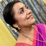 Poornima Bhagyaraj Instagram - Seeking divine blessing amidst august company. Thank you Ammu and Sachu