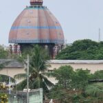 Poornima Bhagyaraj Instagram – Valluvar kottam from my terrace this morning standing in all its glory 🌝