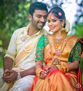 Poornima Bhagyaraj Instagram - Happy anniversary to my darlings. You both have brought so much happiness in our lives. Pray that you both will be as happy as always together. With lots and lots of love. Appa and amma 🤗😘
