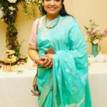 Poornima Bhagyaraj Instagram - At the inauguration of the style centre exhibition . Thank you @radhikaprithivi for the beautiful saree, blouse by my team @poornimas_store , neckpiece by @sharanyabhagyaraj