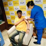 Poornima Bhagyaraj Instagram - We got our vaccine done today. Pls go and get yours too without further delay @mgmhealthcareindia