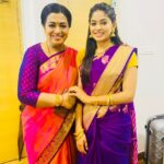 Poornima Bhagyaraj Instagram - During the sangamam shoot of suryavamsam and neethaaney enthan Pon Vasanthamma