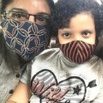 Poornima Bhagyaraj Instagram - Dear friend Revathi & her kid mahi in our vetiver masks😇