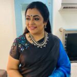 Poornima Bhagyaraj Instagram - Thanks to @rimliboutique for the jewellery and blouse by @poornima_bhagyaraj for #Kodeeshwari