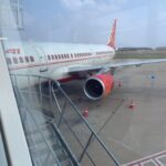 Poornima Bhagyaraj Instagram - Boarding an Air India flight after so long. Feels nostalgic
